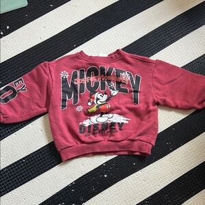 Disney Kids Mickey Mouse Red Sweatshirt